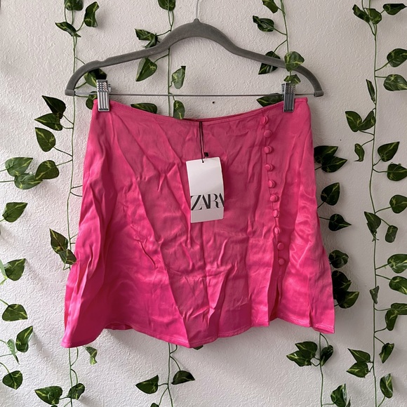 Zara Skirts Nwt Zara Pink Skirt Poshmark
